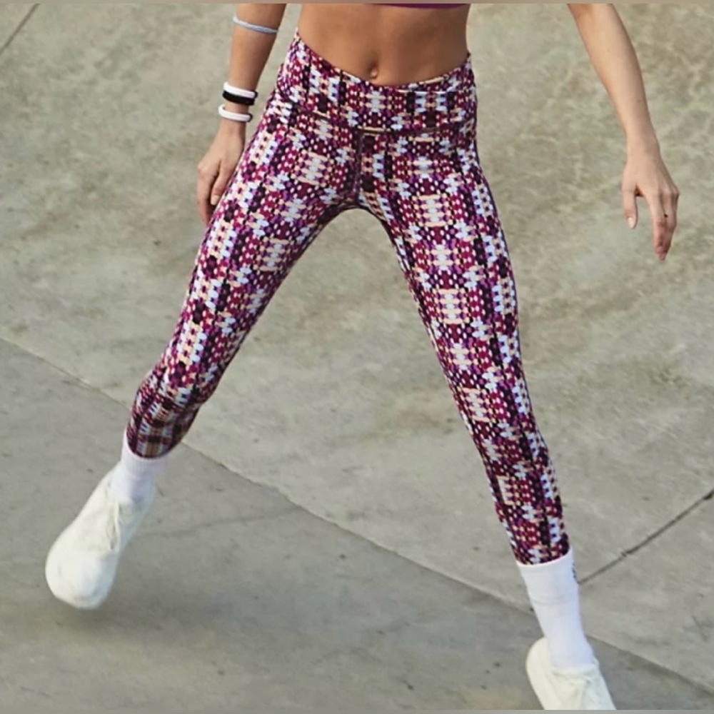 NWOT Free People Printed Wrap Lose Control Leggings